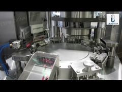 Integriert staubsaugen Sie in Position gebrachte Kapsel-Füllmaschine