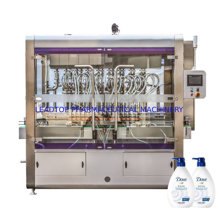 Rotationelle Flaschenfüllmaschine mit 16 Fülldüsen 50-5000ml Leistungsbereich 8 kW