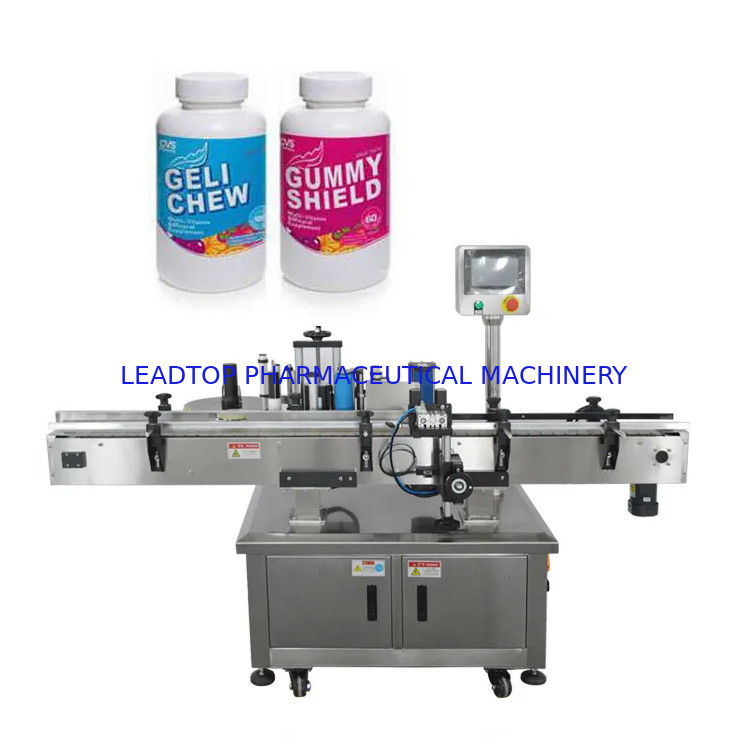 Runde Flasche vollautomatische Doppelseitige Markierungsmaschine mit Stromversorgung AC220V 0,5Kw 60HZ