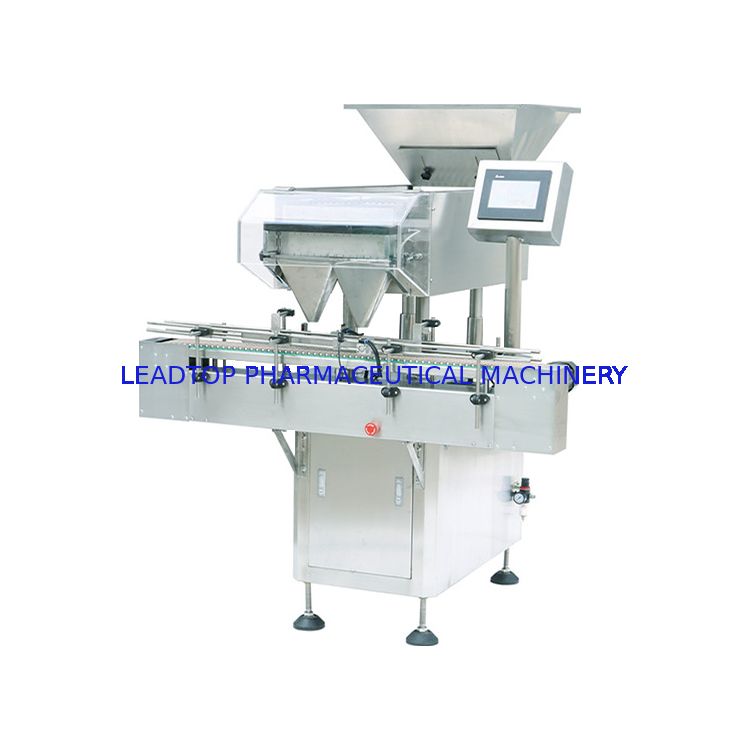 15 Kapazität Tablettenzählmaschine für 5-25mm Pillen in quadratischen Plastikflaschen