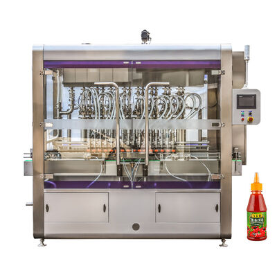 Guter Preis 700 kg Gewicht Rotationsautomatische Flaschenfüllmaschine für Flüssigkeit 6 kW Stromverbrauch CE-zertifiziert Online