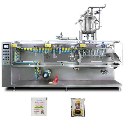 Guter Preis Roll Film Standup Pouch Top Spout Doypack Milk Tea Filling Horizontal multifunctional packaging machine Online